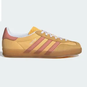 NWT Adidas Gazelle Indoor Sneakers Semi Spark/Wonder Clay/Cloud White W5.5