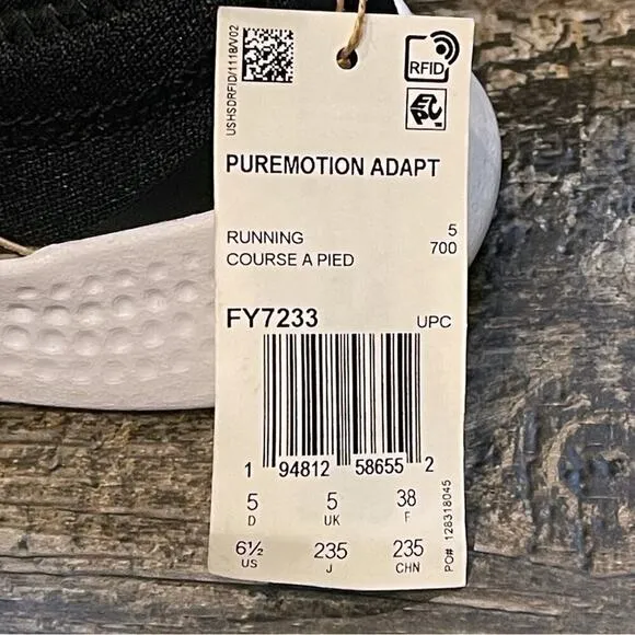 NWT Adidas Puremotion Adapt Running Casual Slip On Shoes Black Leopard FY7233