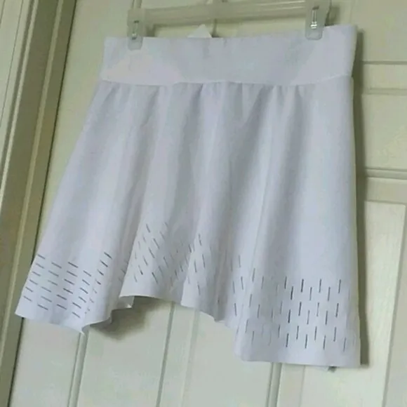 NWT Adidas Stella McCartney white Laser Tennis Skort Skirt Shorts M Medium
