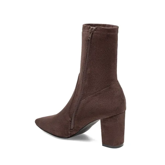 NWT Anthropologie SILENT D NIDER Boot Chocolate Vegan Suede Boots