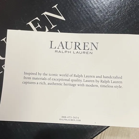NWT IN BOX Lauren Ralph Lauren Leather Black Heeled Bootie Boots (size 9.5)