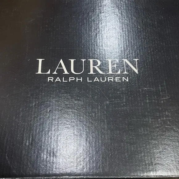 NWT IN BOX Lauren Ralph Lauren Leather Black Heeled Bootie Boots (size 9.5)