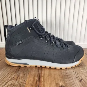 Oboz Bozeman Mid Hiking Boots Womens 8.5 Black Leather Outdoor B-Dry Trail Ankle