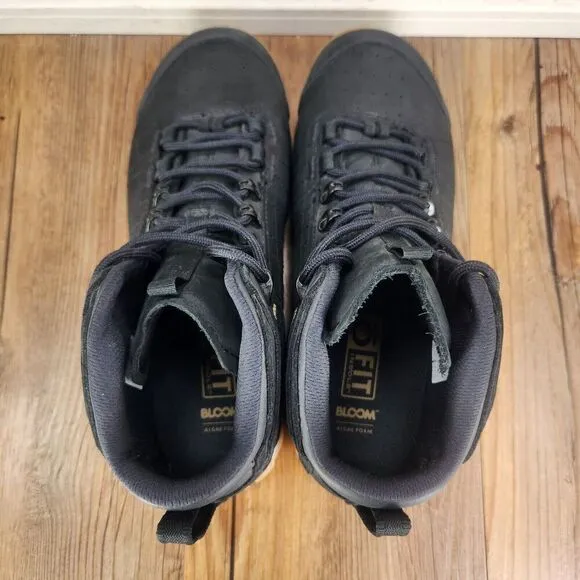 Oboz Bozeman Mid Hiking Boots Womens 8.5 Black Leather Outdoor B-Dry Trail Ankle