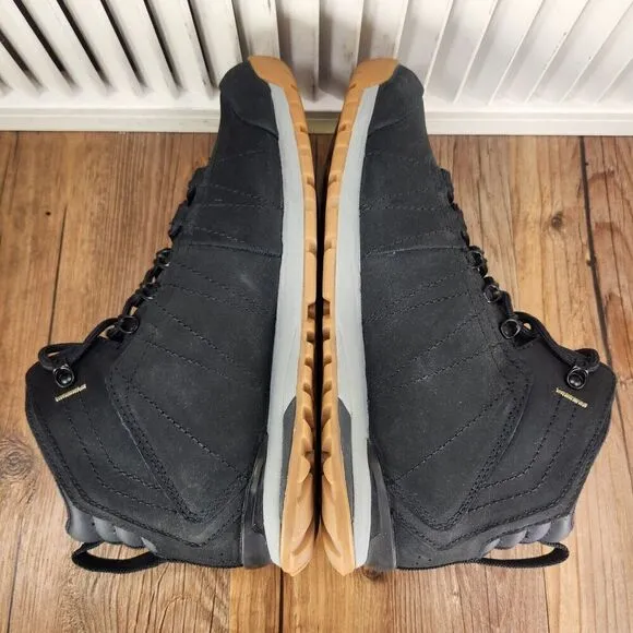 Oboz Bozeman Mid Hiking Boots Womens 8.5 Black Leather Outdoor B-Dry Trail Ankle