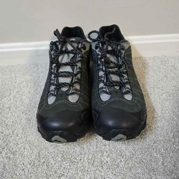 Oboz Bridger Low B-DRY Men's Hiking Shoes Dark Shadow M11 Wide Gorpcore Camping