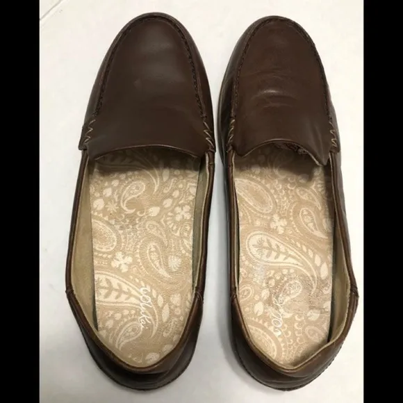 Olukai kiele brown loafers