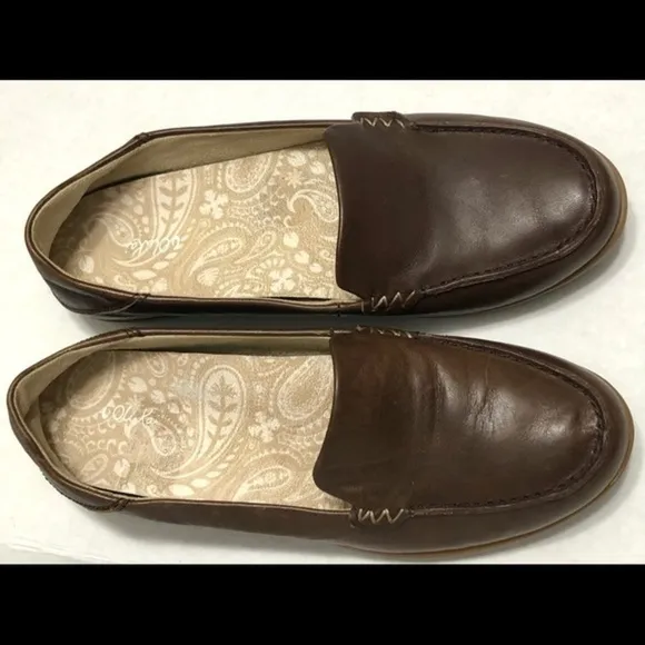 Olukai kiele brown loafers