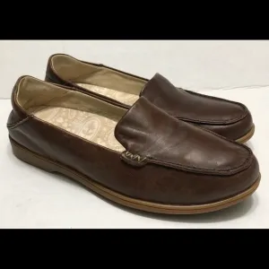 Olukai kiele brown loafers