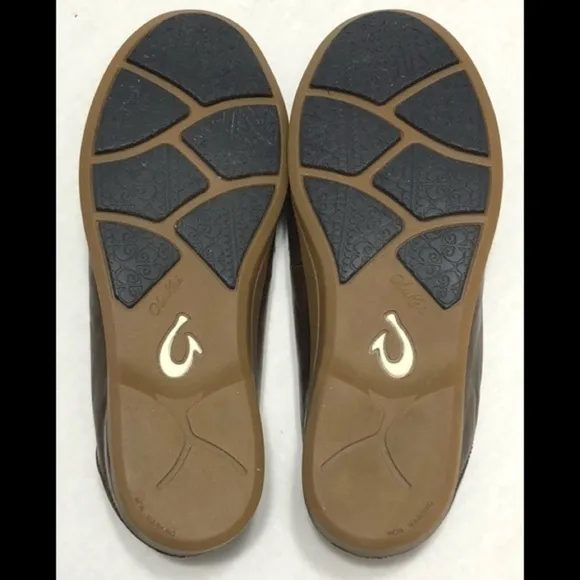 Olukai kiele brown loafers