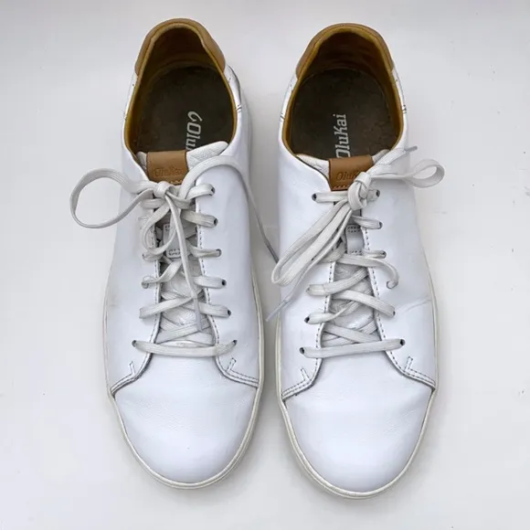 OluKai Lae‘ahi Lī ‘Ili Waterproof Leather Sneakers