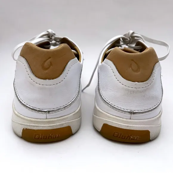 OluKai Lae‘ahi Lī ‘Ili Waterproof Leather Sneakers