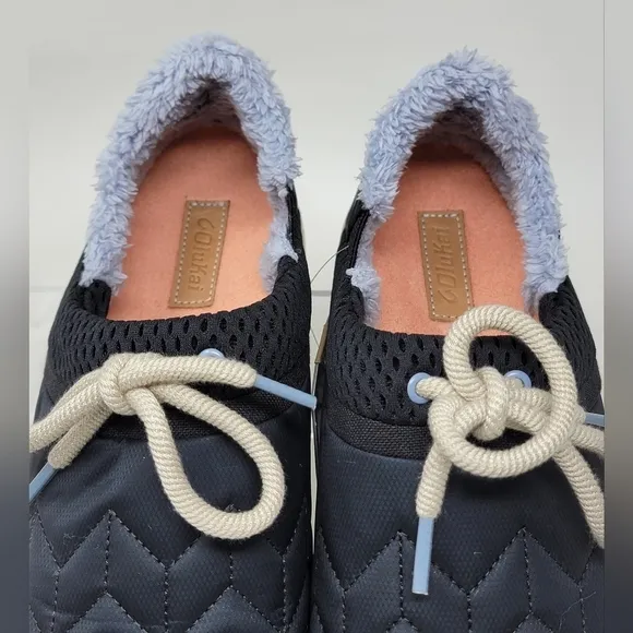 OLUKAI Mahiki Moonlit Ocean Slip On Shoes Black 20477-4040 Women’s Size 11 New