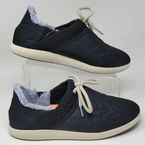 OLUKAI Mahiki Moonlit Ocean Slip On Shoes Black 20477-4040 Women’s Size 11 New