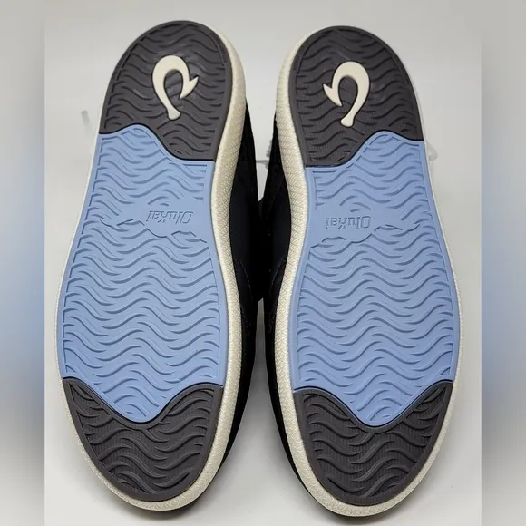 OLUKAI Mahiki Moonlit Ocean Slip On Shoes Black 20477-4040 Women’s Size 11 New