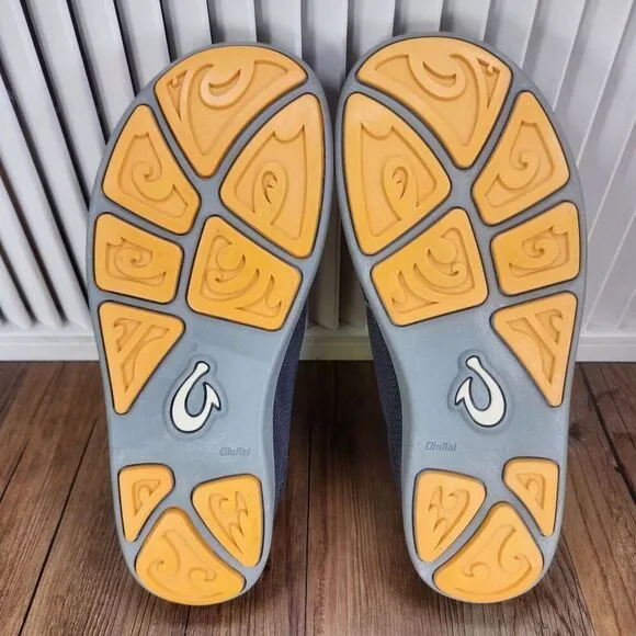 Olukai Nohea Mesh Mens Sz 8.5 Gray Convertible Casual Beach Boat Comfort Shoes