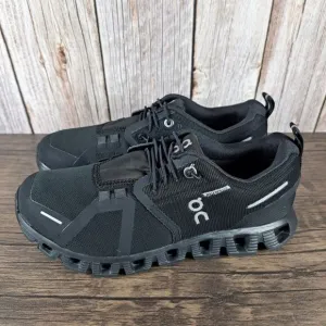 On Cloud 5 Waterproof Black Bungee Slip On Running Sneaker Women's Sz 5.5 (VGC)
