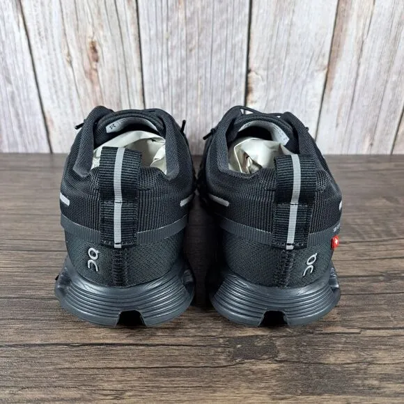 On Cloud 5 Waterproof Black Bungee Slip On Running Sneaker Women's Sz 5.5 (VGC)