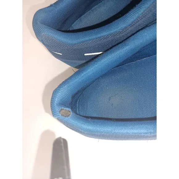 On Cloud Mens 12 Running Shoes Blue Cloud Slip On Elastic Laces Gym Train Run