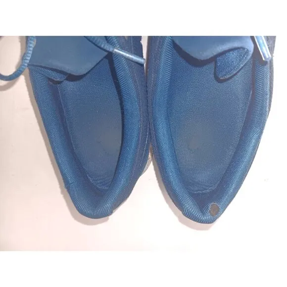 On Cloud Mens 12 Running Shoes Blue Cloud Slip On Elastic Laces Gym Train Run