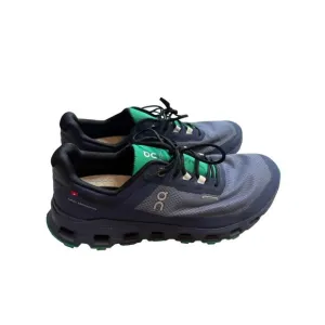 On Cloud Running Shoes Men Size 8.5 Navy Blue Green Cloudvista Waterproof