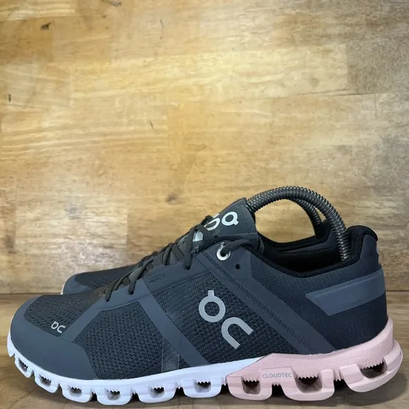On Cloudflow REFLECTIVE Womens Size 9 Running Shoes Sneakers Rock Rose