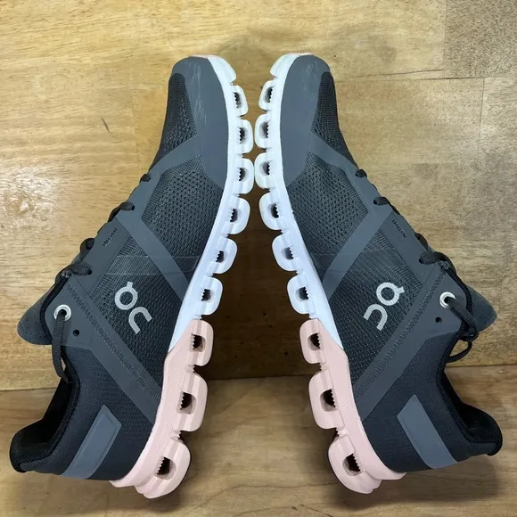 On Cloudflow REFLECTIVE Womens Size 9 Running Shoes Sneakers Rock Rose