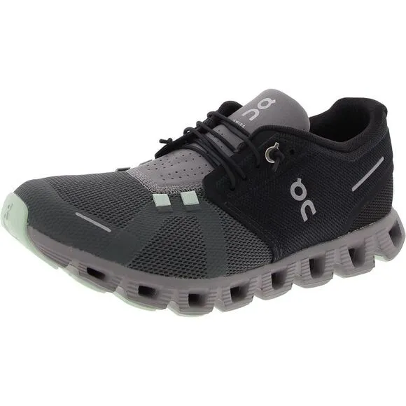 On Mens Cloud 5 Black Fitness Gym Athletic and Training Shoes Sneakers New