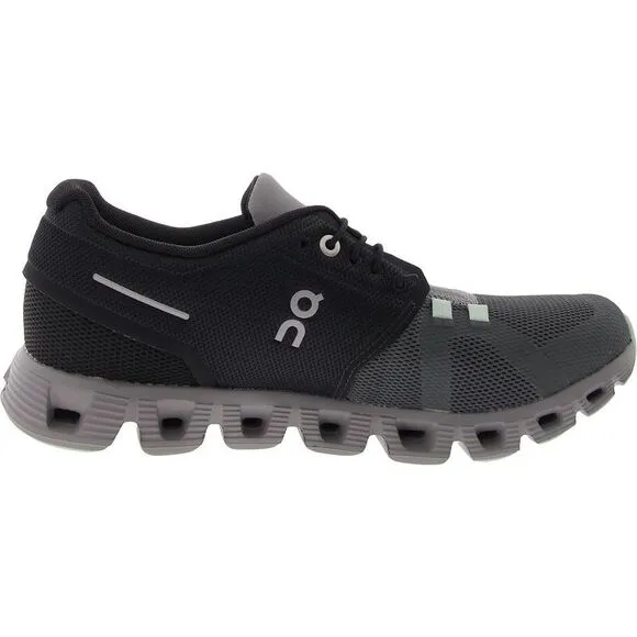 On Mens Cloud 5 Black Fitness Gym Athletic and Training Shoes Sneakers New
