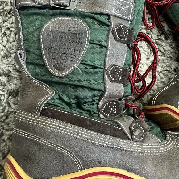 Pajar Adriana Winter Fleece Lined Green Snow Boots 7 7.5 EU 38