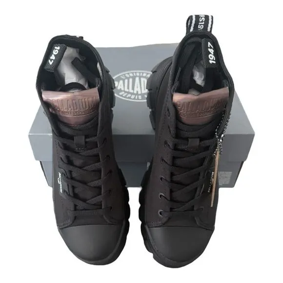 Palladium L’Originale Revolt Hi TX Combat Black Boots Women’s Size 6 Medium
