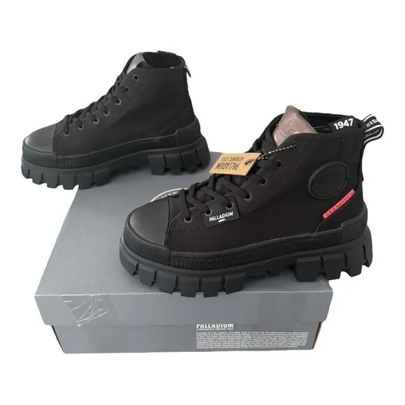 Palladium L’Originale Revolt Hi TX Combat Black Boots Women’s Size 6 Medium