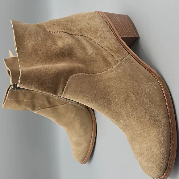 Paul Green Bootie Suede Ankle boots tan Women 8 UK 5.5