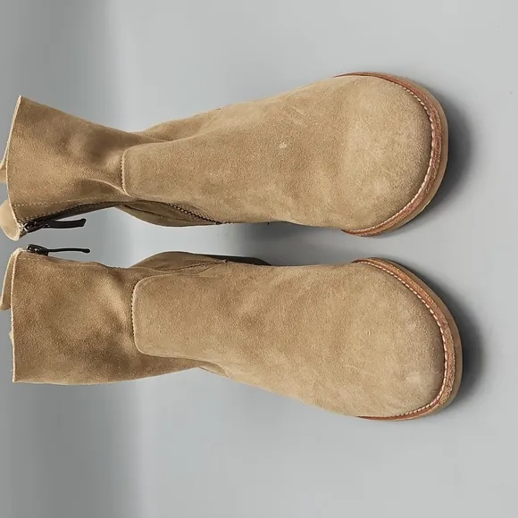 Paul Green Bootie Suede Ankle boots tan Women 8 UK 5.5