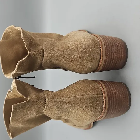 Paul Green Bootie Suede Ankle boots tan Women 8 UK 5.5