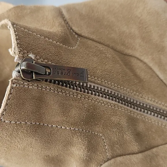 Paul Green Bootie Suede Ankle boots tan Women 8 UK 5.5