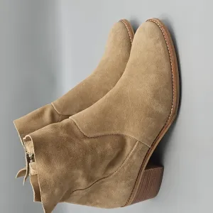 Paul Green Bootie Suede Ankle boots tan Women 8 UK 5.5