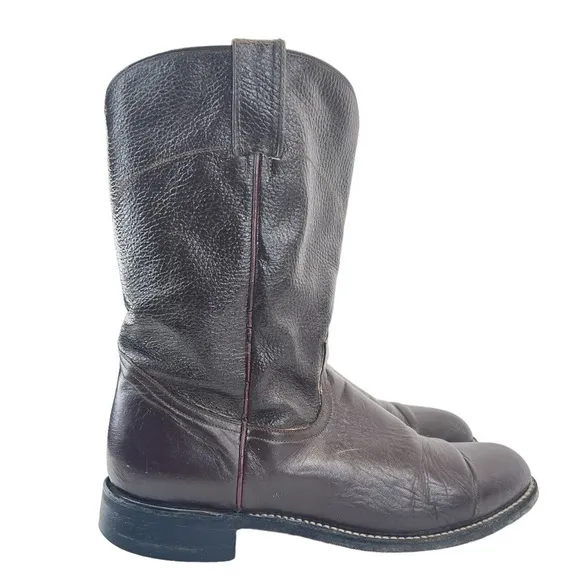 Pecos Bill Men’s Dark Brown Roper Western Cowboy Boots