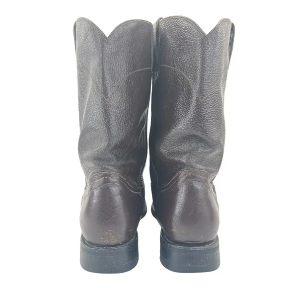 Pecos Bill Men’s Dark Brown Roper Western Cowboy Boots