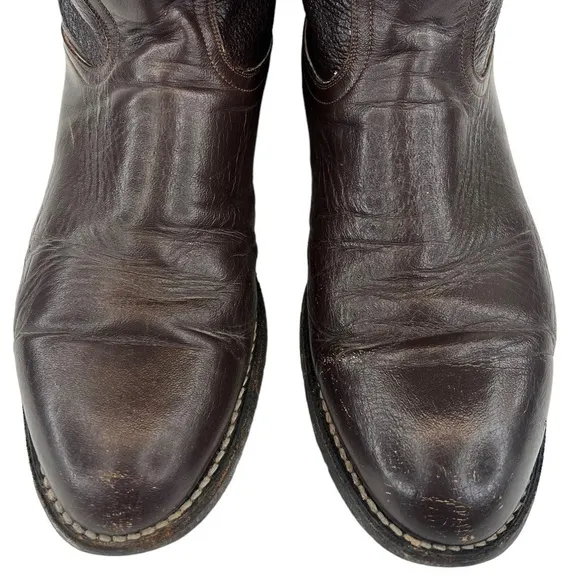 Pecos Bill Men’s Dark Brown Roper Western Cowboy Boots
