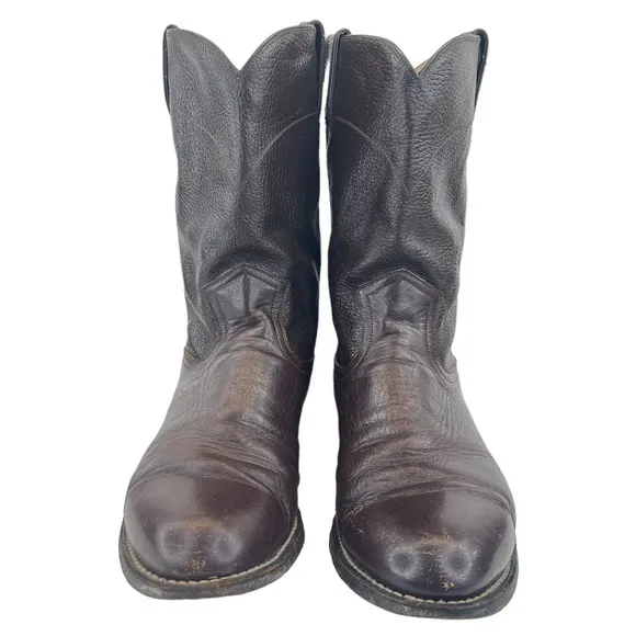 Pecos Bill Men’s Dark Brown Roper Western Cowboy Boots