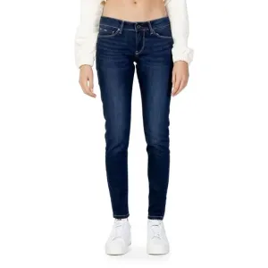 Pepe Jeans Plain Zip and Button Front Pocket Jeans Women Blue
