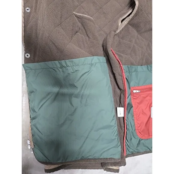 Peter Millar Golf Vest Mens XL Brown Essex Quilted Full Zip