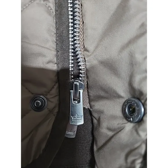 Peter Millar Golf Vest Mens XL Brown Essex Quilted Full Zip