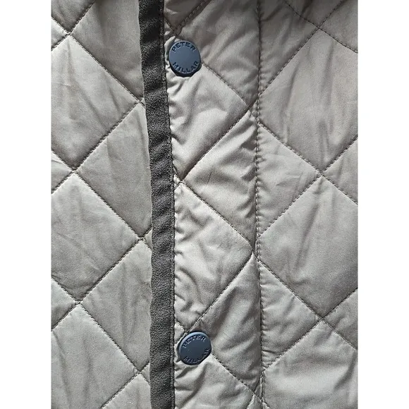 Peter Millar Golf Vest Mens XL Brown Essex Quilted Full Zip