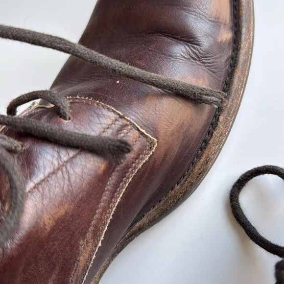 Peter Nappi Brown Leather Boots Size 45