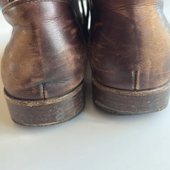 Peter Nappi Brown Leather Boots Size 45