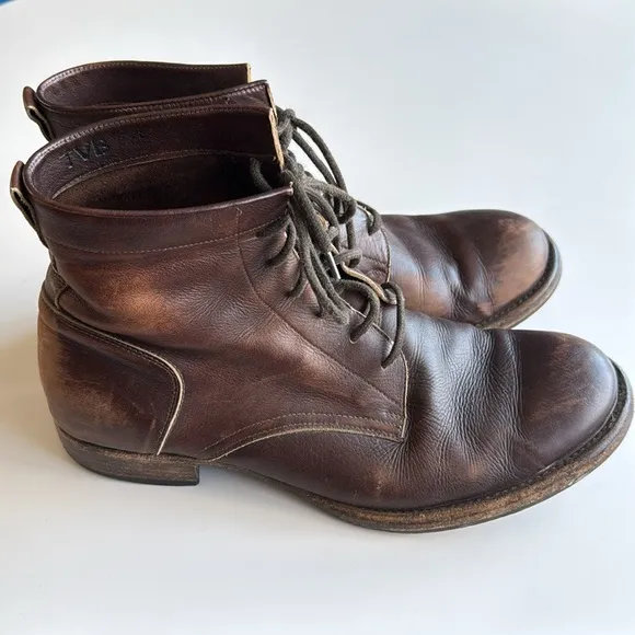 Peter Nappi Brown Leather Boots Size 45