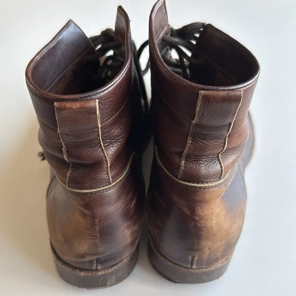 Peter Nappi Brown Leather Boots Size 45