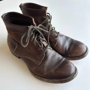 Peter Nappi Brown Leather Boots Size 45